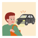 ライトを消し忘れている車